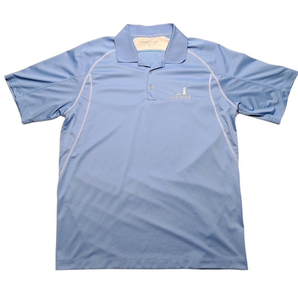 Nike Golf Shirt Men's Size Large Dri-Fit Polo w\ The Links Golf Course Logo